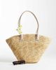 My Accessories My Accessories straw basket bag with faux suede handles in natural-Neutral - 2