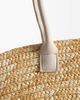 My Accessories My Accessories straw basket bag with faux suede handles in natural-Neutral - 3