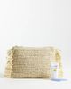 My Accessories My Accessories straw clutch bag with side fringing in natural-Neutral - 2