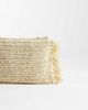 My Accessories My Accessories straw clutch bag with side fringing in natural-Neutral - 4