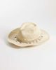 My Accessories My Accessories straw cowboy hat in beige with shell trim-Neutral - 1