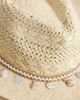 My Accessories My Accessories straw cowboy hat in beige with shell trim-Neutral - 2