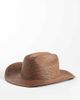 My Accessories My Accessories straw cowboy hat in dark brown - 1