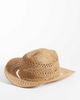 My Accessories My Accessories straw cowboy hat with gold-tone faux coin trim in brown - 1