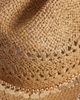 My Accessories My Accessories straw cowboy hat with gold-tone faux coin trim in brown - 2