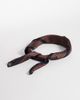 My Accessories My Accessories stripe neck tie scarf in brown and black - 1