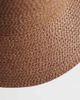 My Accessories My Accessories structured straw bucket hat in dark brown - 3