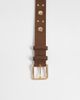 My Accessories My Accessories studded belt in brown - 2