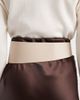 My Accessories My Accessories wide belt with statement buckle in cream-White - 3