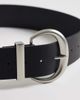 My Accessories My Accessories wide chunky buckle belt in black - 2