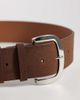 My Accessories My Accessories wide minimal buckle belt in brown - 2