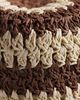 My Accessories My Accessories woven straw striped bucket hat in brown & cream - 2
