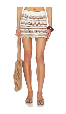 My Beachy Side My Beachy Side Celia Hand Crocheted Skirt