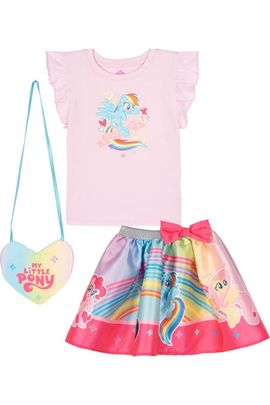 MY LITTLE PONY MY LITTLE PONY Satin Skirt and Top Set with Bag