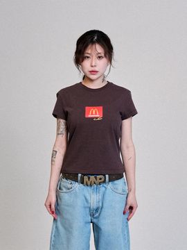 MY NAME IS PETER W PACDONALD T-SHIRTS [BROWN]