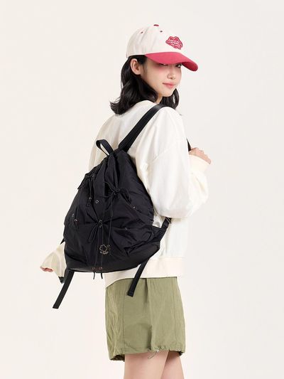 my shell Willow String Nylon Backpack (2 Colors)