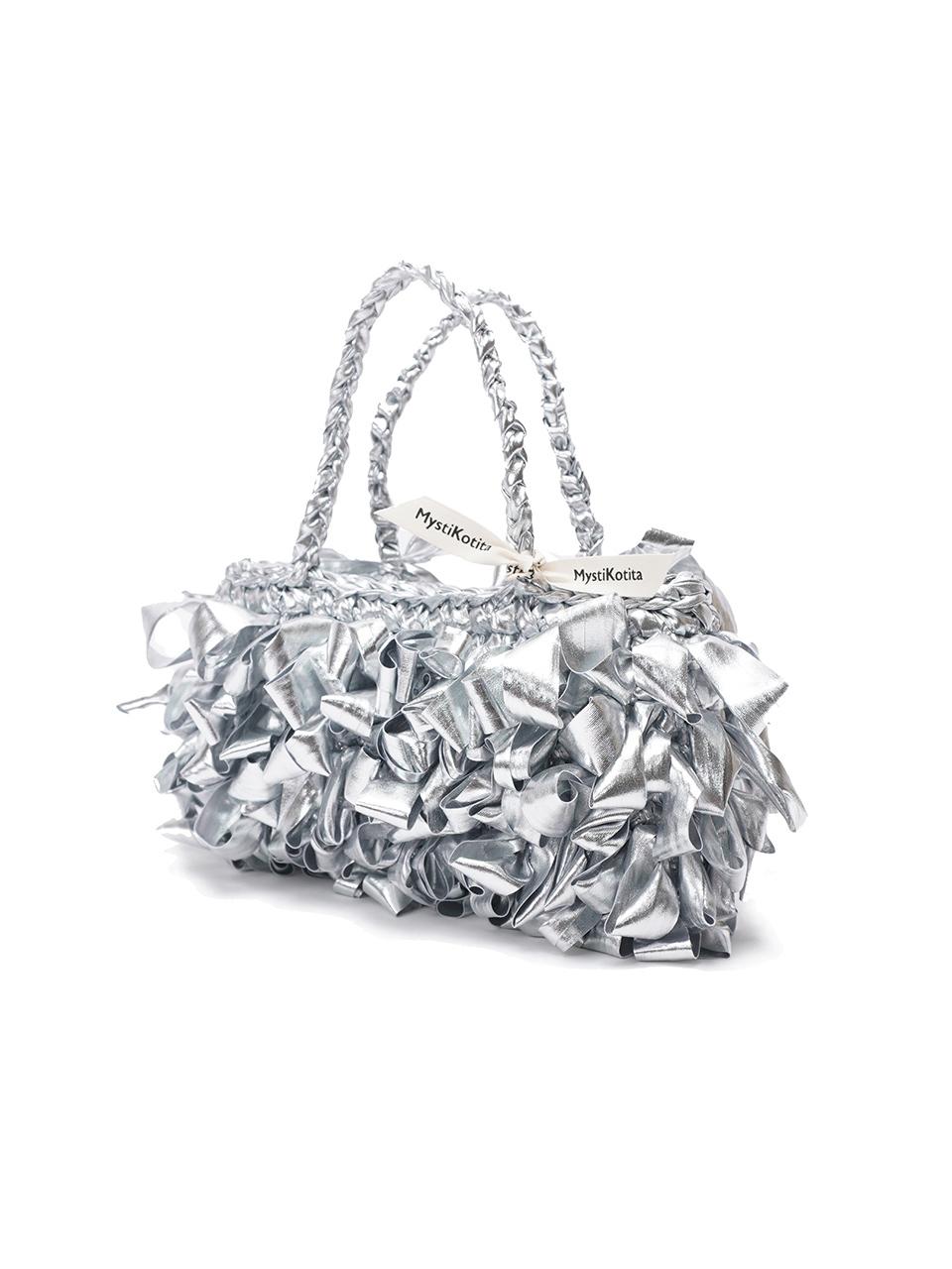 MystiKotita Glow Ribbon Ruffle Tote Bag