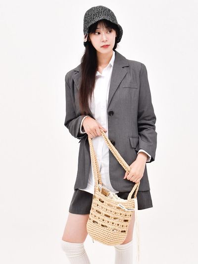 MystiKotita Inner Garden Net bag - light brown