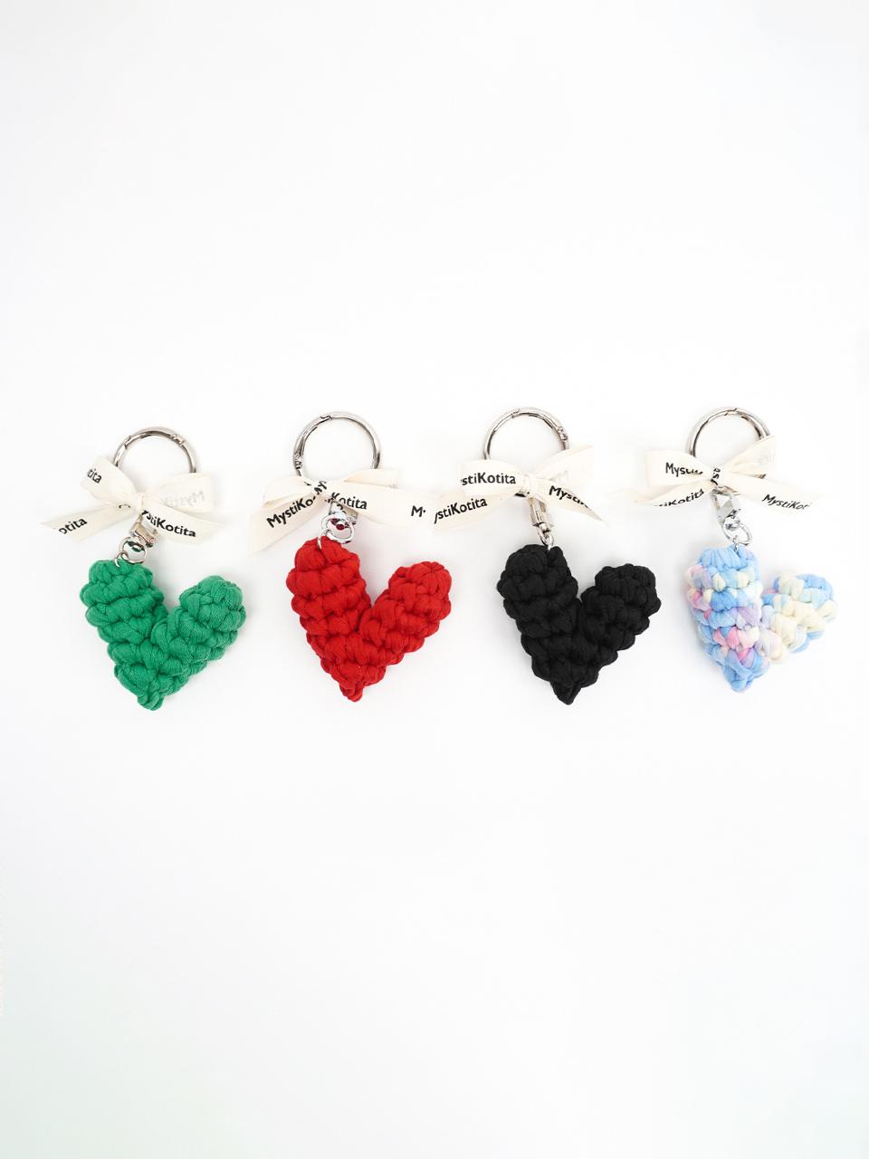 MystiKotita Lara Heart Keyring - 4Colors