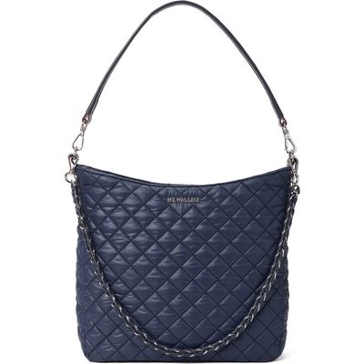 MZ Wallace MZ Wallace Crosby Hobo Leather Trim