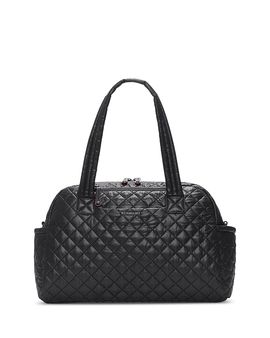 Mz Wallace Mz Wallace Jimmy Deluxe Large Quilted Nylon Weekender Bag