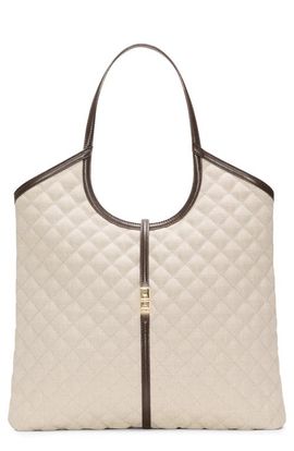 MZ Wallace MZ Wallace Large Astor Leather Trim Quilted Nylon Tote