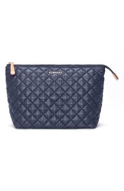 MZ Wallace MZ Wallace Large Zoey Quilted Nylon Cosmetics Case