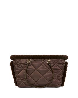 Mz Wallace Mz Wallace Madison East West Shearling Trim Tote