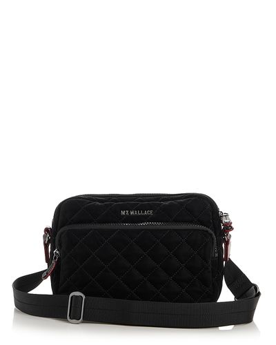 Mz Wallace Mz Wallace Metro Camera Tech Velvet Crossbody Bag