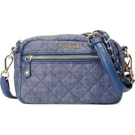 MZ Wallace MZ Wallace Mini Crosby Quilted Denim Crossbody Bag 