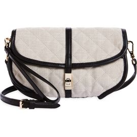 MZ Wallace MZ Wallace Small Astor Convertible Quilted Linen Clutch