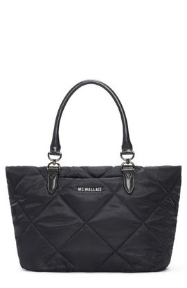 MZ Wallace MZ Wallace Small Madison East/West Quilted Nylon Tote