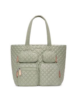 MZ Wallace Women's Metro Large Quilted Travel Tote Bag