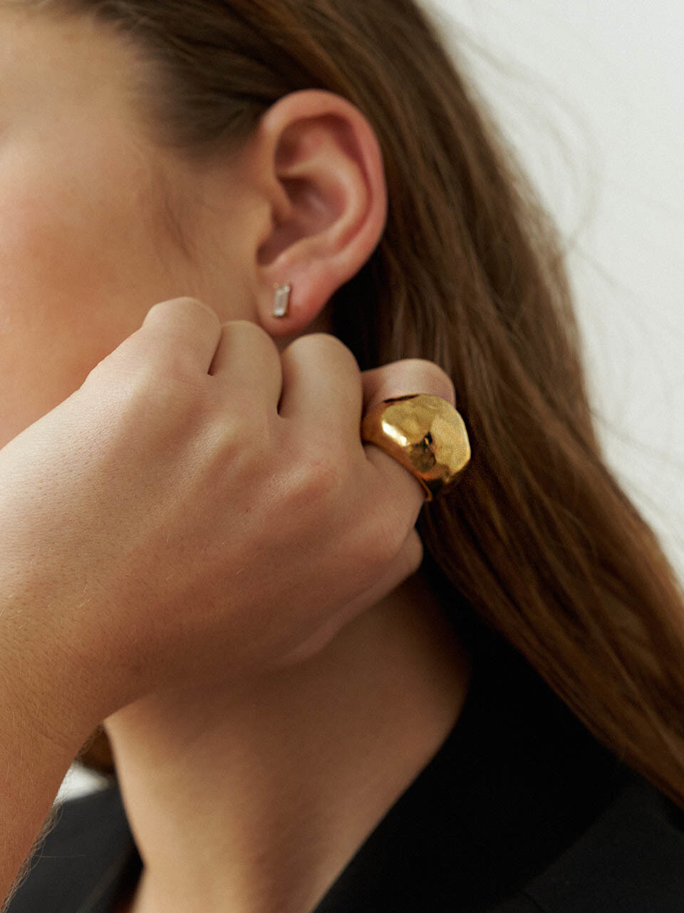 MZUU [Gray Collection] Chunky Ring - 2 Colors