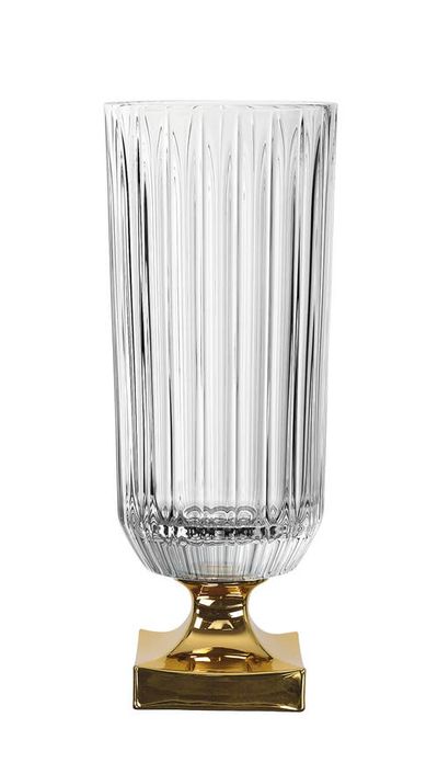 Nachtmann Nachtmann Minerva 15" Vase with Golden Foot