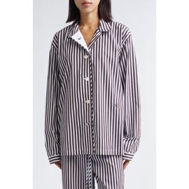 NACKIYÈ NACKIYÈ Life Is a Beach Stripe Pajama Shirt