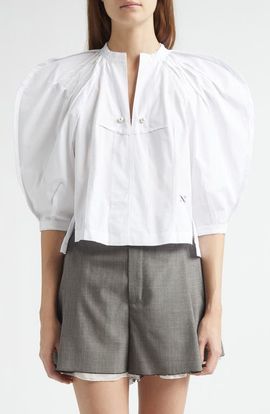 NACKIYÈ NACKIYÈ Odalique Cotton Poplin Top