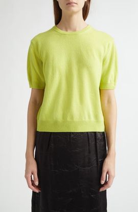 NACKIYÈ NACKIYÈ Short Sleeve Cashmere Sweater