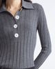 NACKIYÈ NACKIYÈ Sugarman Rib Wool Polo Sweater - 4