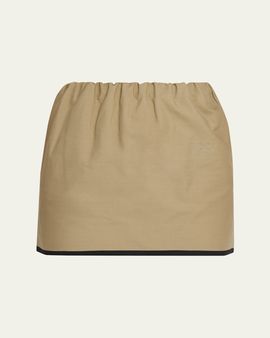NACKIYE Canvas Cotton Mini Skirt