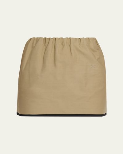 NACKIYE Canvas Cotton Mini Skirt