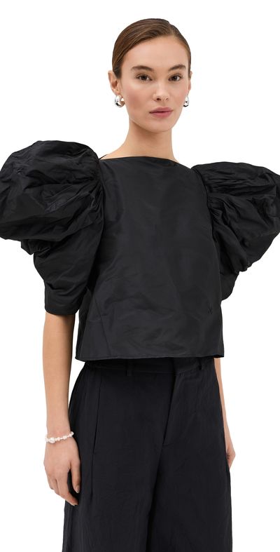 Nackiye Nackiye Lolita Silk Top Noir