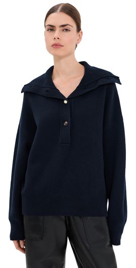 Nackiye Nackiye Mixtape Knit Sweater Navy