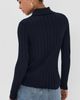Nackiye Nackiye Sugarman Knit Long Sleeve Polo Navy - 3