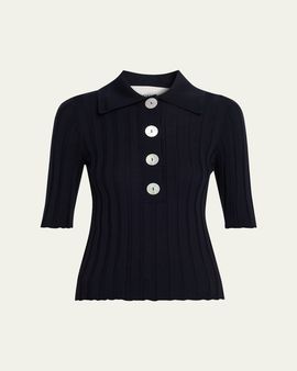 NACKIYE Sugarman Short Sleeve Knit Polo