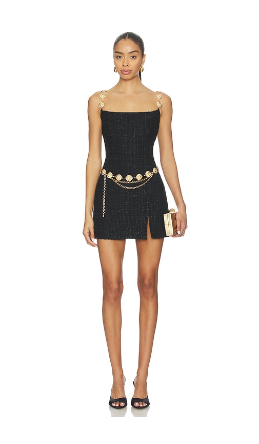 gold dress nadine merabi Imanie Draped Lamé Gown