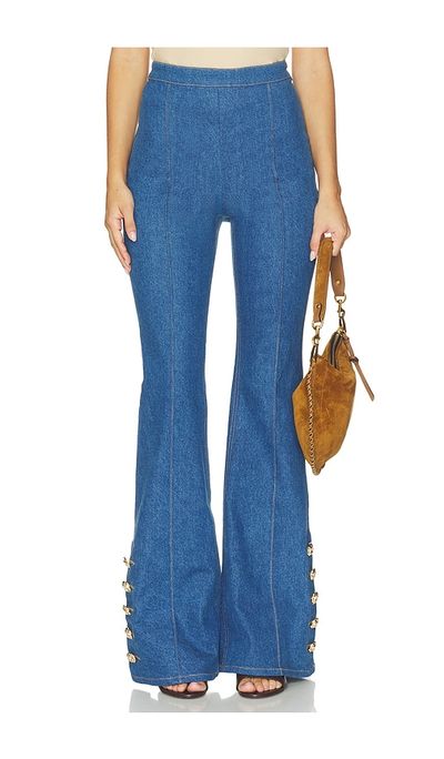 Nadine Merabi Nadine Merabi Charlotte Vintage Wash Denim Trousers