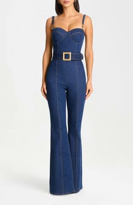 NADINE MERABI NADINE MERABI Harley Denim Jumpsuit