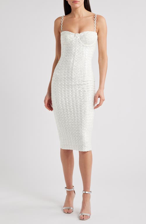 NADINE MERABI NADINE MERABI Nina Embellished Body-Con Cocktail Dress