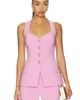 Nadine Merabi Nadine Merabi Zoe Pink Waistcoat - 1
